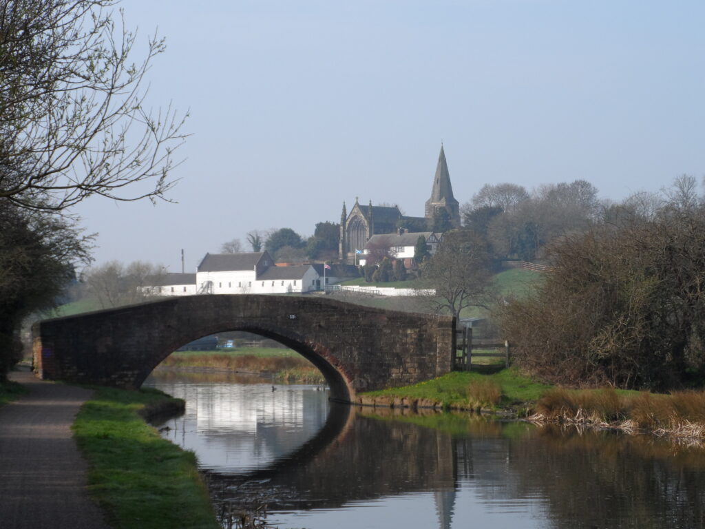 Erewash Canal view of Sandiacre and bridge