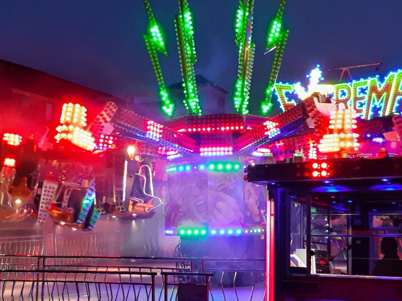 Ilkeston charter fair rides Extreme in Action